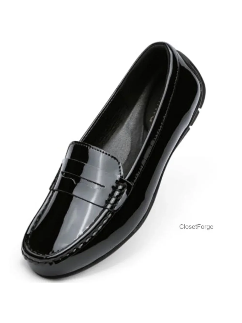 Women's Leather Loafers Slip On Casual Dress Shoes Lightweight Driving Mocs